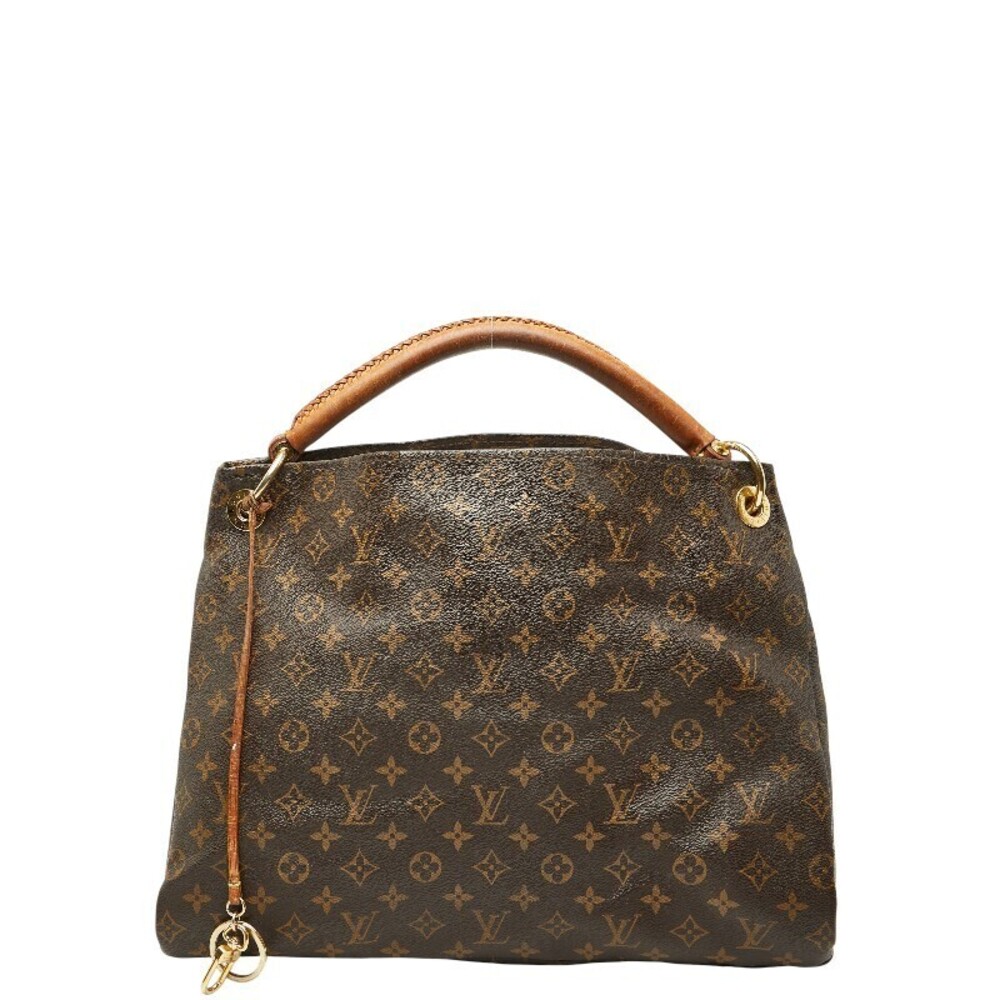Louis Vuitton Monogram Artsy Tote Bag Hobo Brown Leather